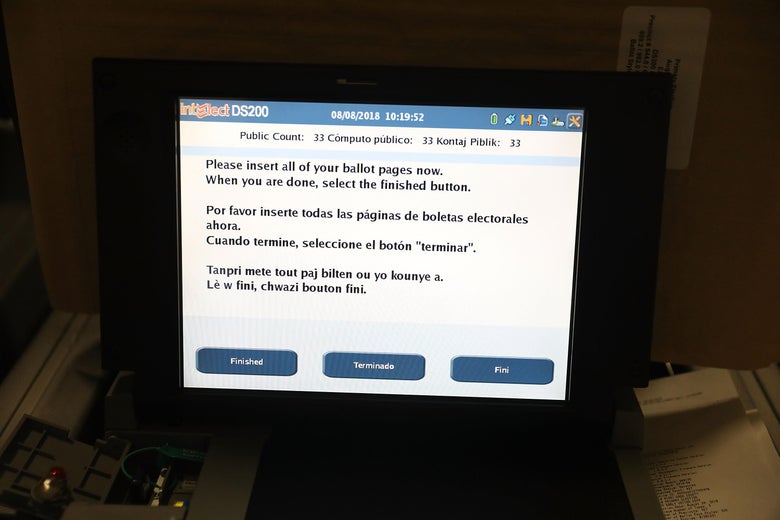 Election security is still a serious issue, though.